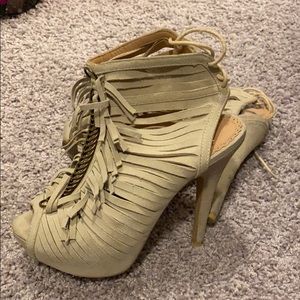 Collin Stuart platform fringe heels